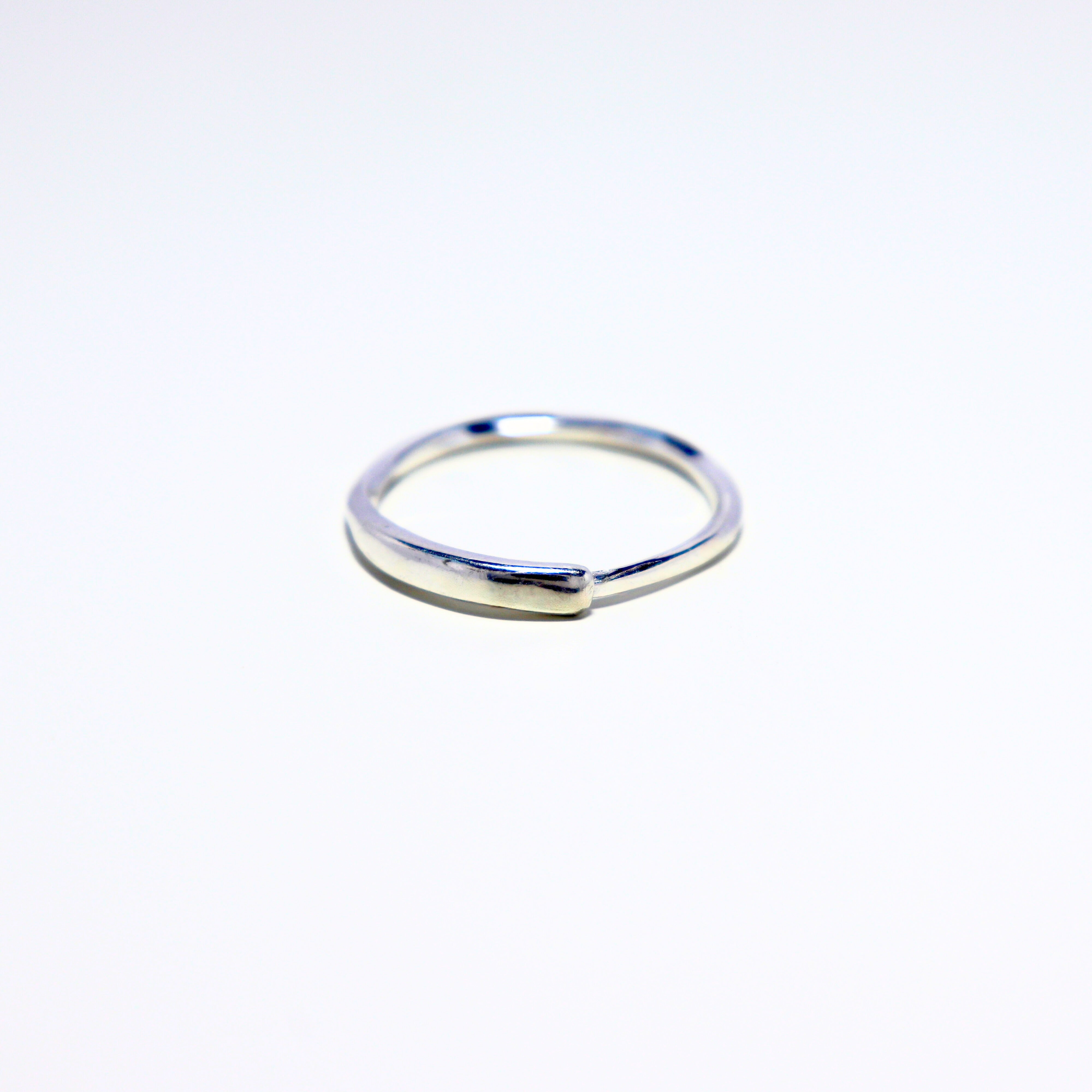 Bague Voilié argenté - Élan Marin