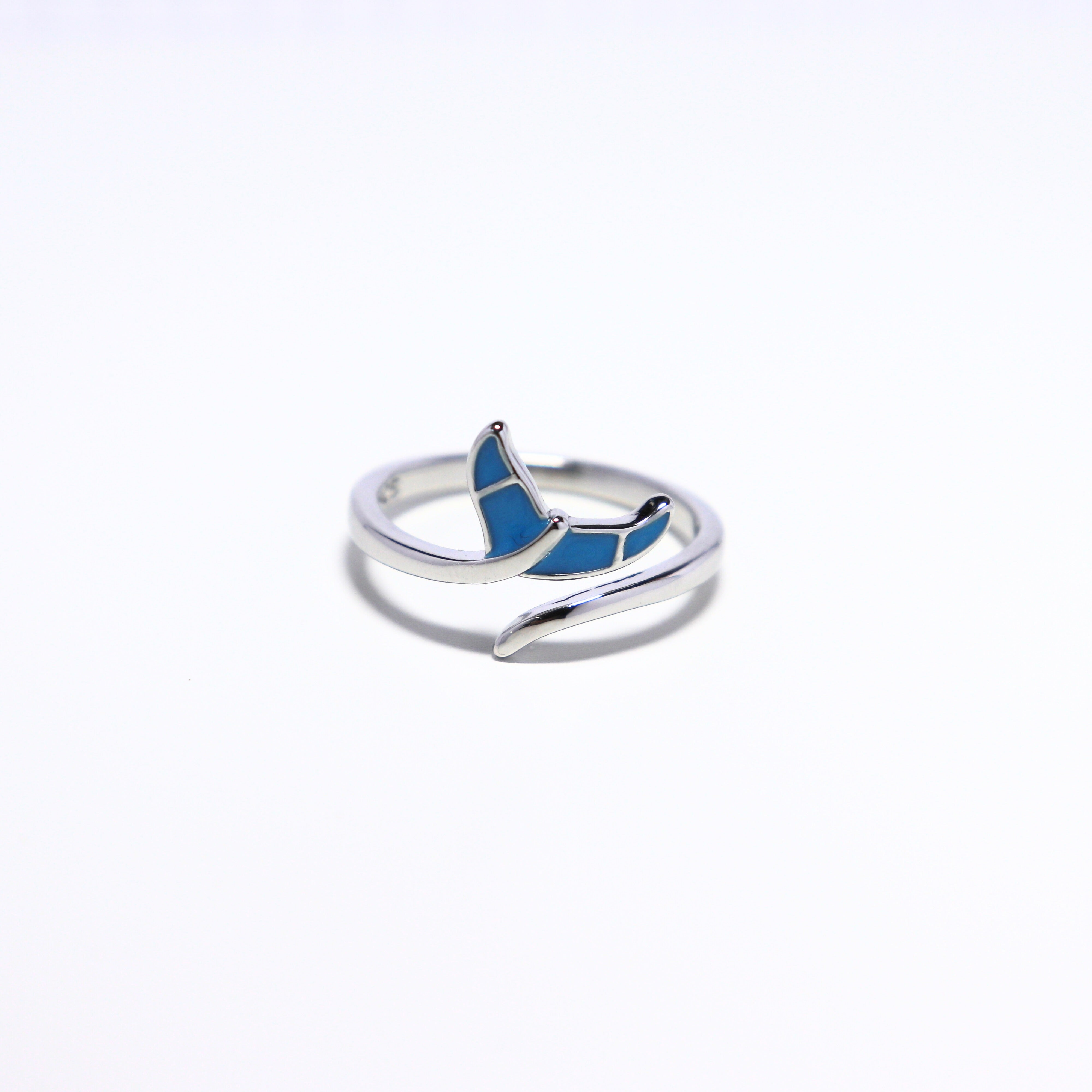 Bague Sirène argentée – Éclat Océan